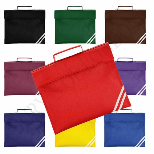 Kids School Book Bag Case Reflective Stripes Waterproof 8 Colours Boys Girls
