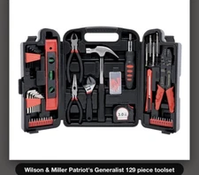 New Wilson & Miller Patriot's Generalist 129 Piece Toolset