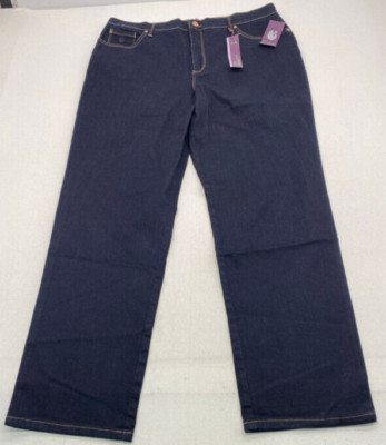 Gloria Vanderbilt Amanda Womens 16 (35x29.5) Short Blue Denim Jeans Stretch 3254
