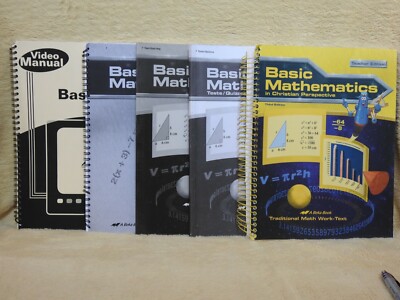 Abeka Basic Math (6th) 3rd Ed Teacher Quiz/Test Key, Solution Key, video manual