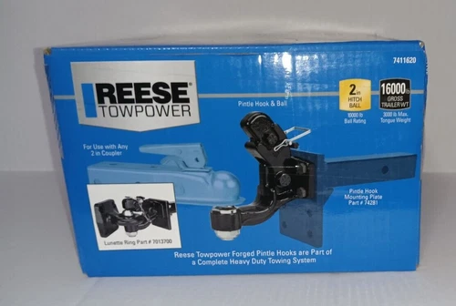 Reese Towpower 74116 2" Ball and Pintle Hook Hitch Black