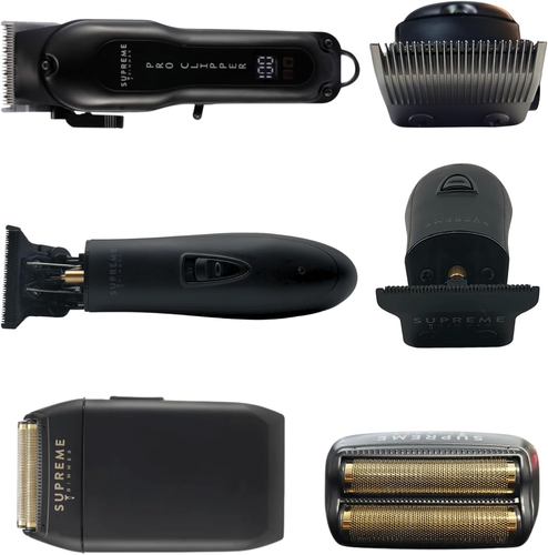 3-In-1 Barber Bundle | Pro Clipper, T-Shaper Trimmer & Crunch Foil Shaver | Prof - Picture 5 of 9