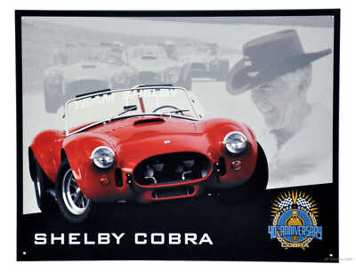 Shelby Cobra Schild 30 x 40 groß Vintage US-Car Poster american classic *402
