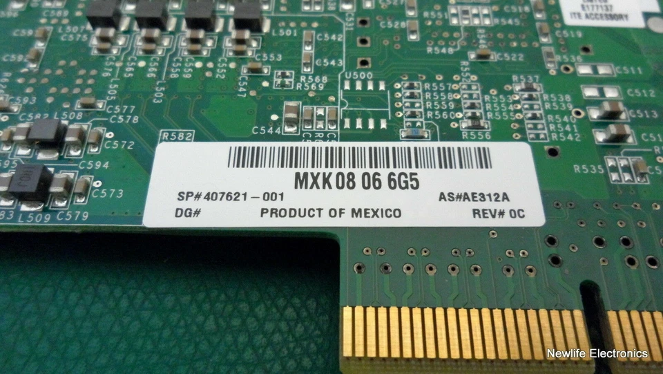 HP 407621-001 Qlogic PCIe x4 2-port 4Gb Optical LC Host Bus Adapter AE312-60001 - Image 4 of 4