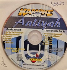 40327 AALIYAH  CHARTBUSTER  KARAOKE CDG DISC