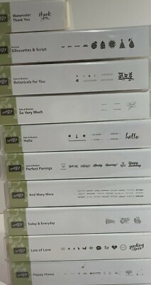 Stampin Up Retired Wood mount stamp sets NEW Used YOU Choose | eBay