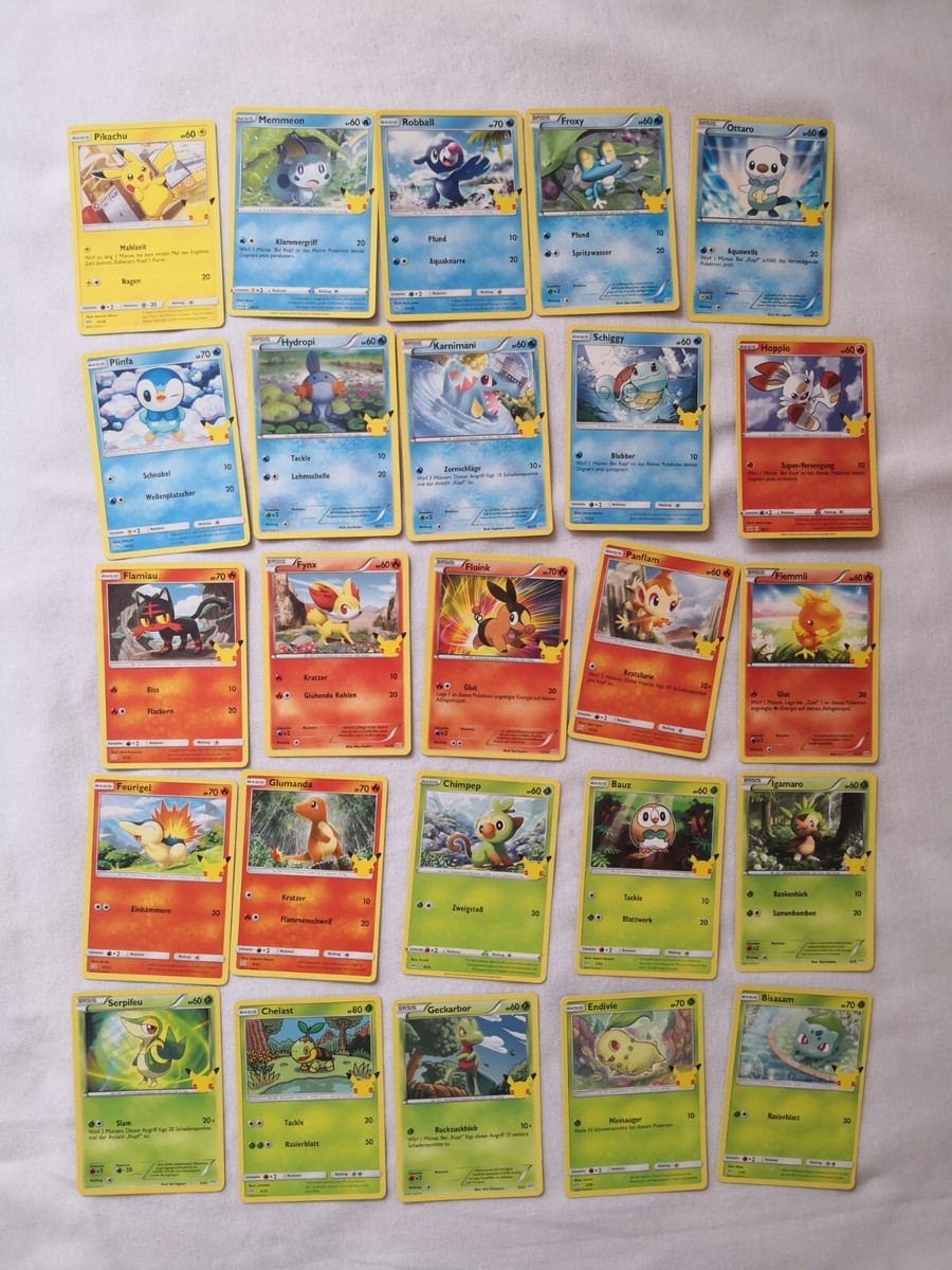 Full Set 25 McDonalds 2021 Pokemon Cards 25th Anniversary Full Set 25 McDonalds 2021 Pokemon Cards 25th Anniversary