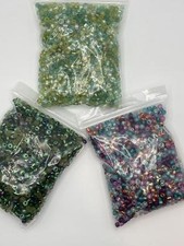 Assorted Glass Bead Set - 3 Color Packs 12 ounces total  SR358 