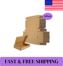6X4X1 Inches Small Shipping Boxes Set of 50 - Brown Mailer Corrugated Cardboard