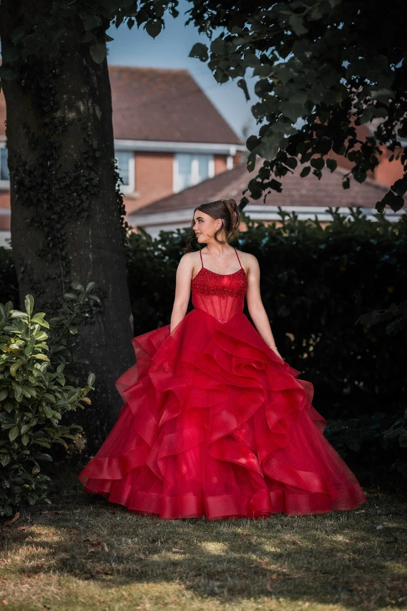 red ball dress uk PF1131 Red Prom/Evening Dress, Prom Frocks UK