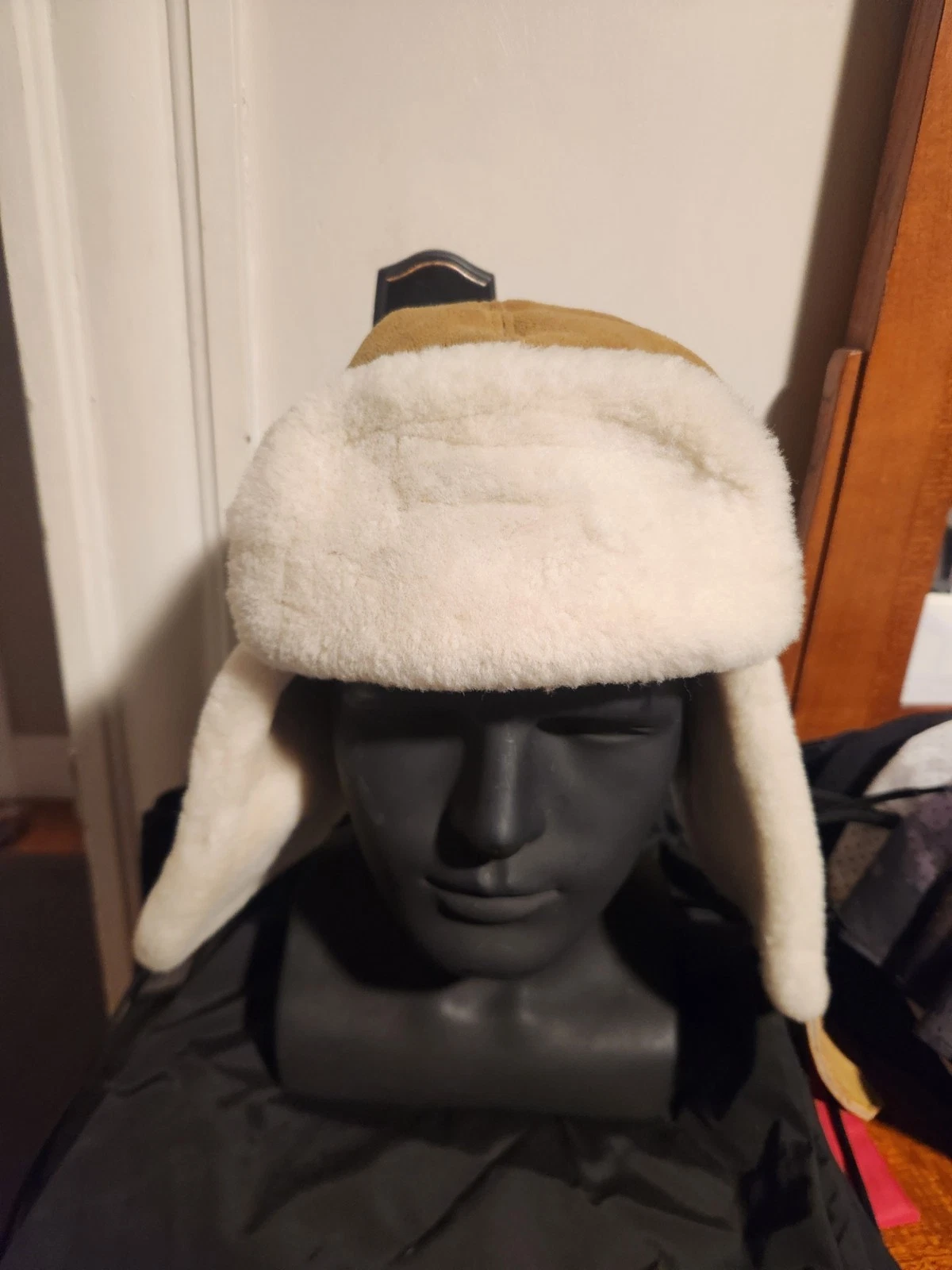 Eddie Bauer 1980's Fleece Lined Trapper. New Old Stock. Large. Never Been Worn.