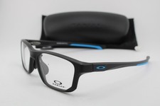 NEW OAKLEY OX8142-0156 CROSSLINK FIT A BLACK BLUE AUTHENTIC EYEGLASSES 56-17