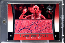 Dennis Rodman 2004-05 Sweet Shot Signature Shots Red 1:960 Rare SSP Auto