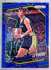 Li Yueru 2025 Panini Prizm WNBA Blue Velocity Prizm Card-#28 Dallas Wings
