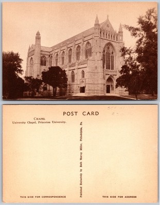 University Chapel Gothic Architecture Postcard