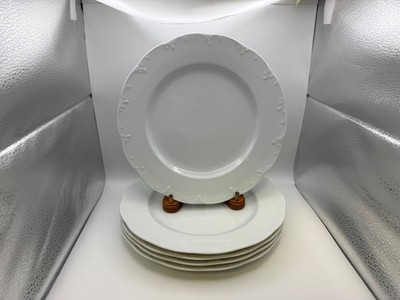 Set of 5 Rosenthal MONBIJOU White Dinner Plates