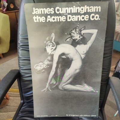 Vintage James Cunningham And The Acme Co Theatre Poster - Erotic Nude Art