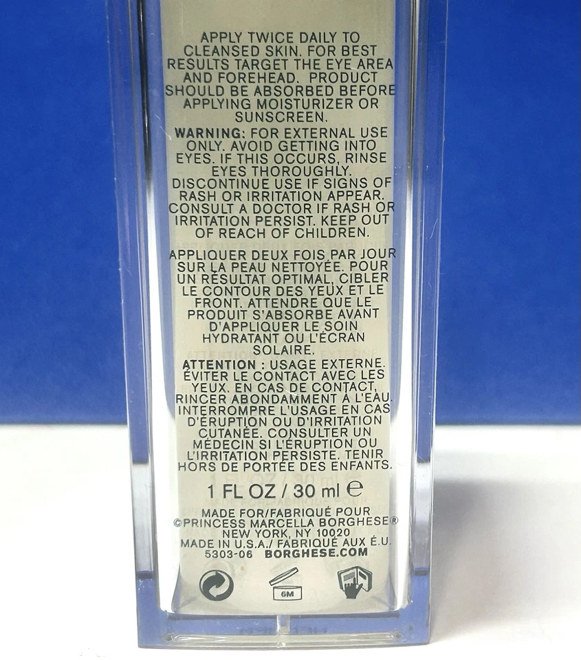 Relajante avanzado de arrugas Borghese Insta-Firm Platinum - 1 oz/30 ml Foto 3 de 3