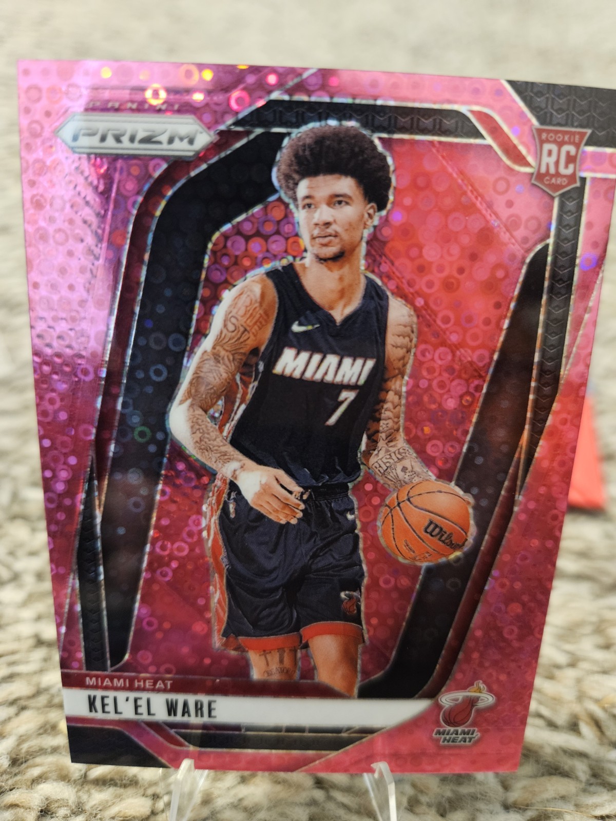 2024-25 Prizm Kel'el Ware RC #/50 Fast Break Pink #248 Rookie