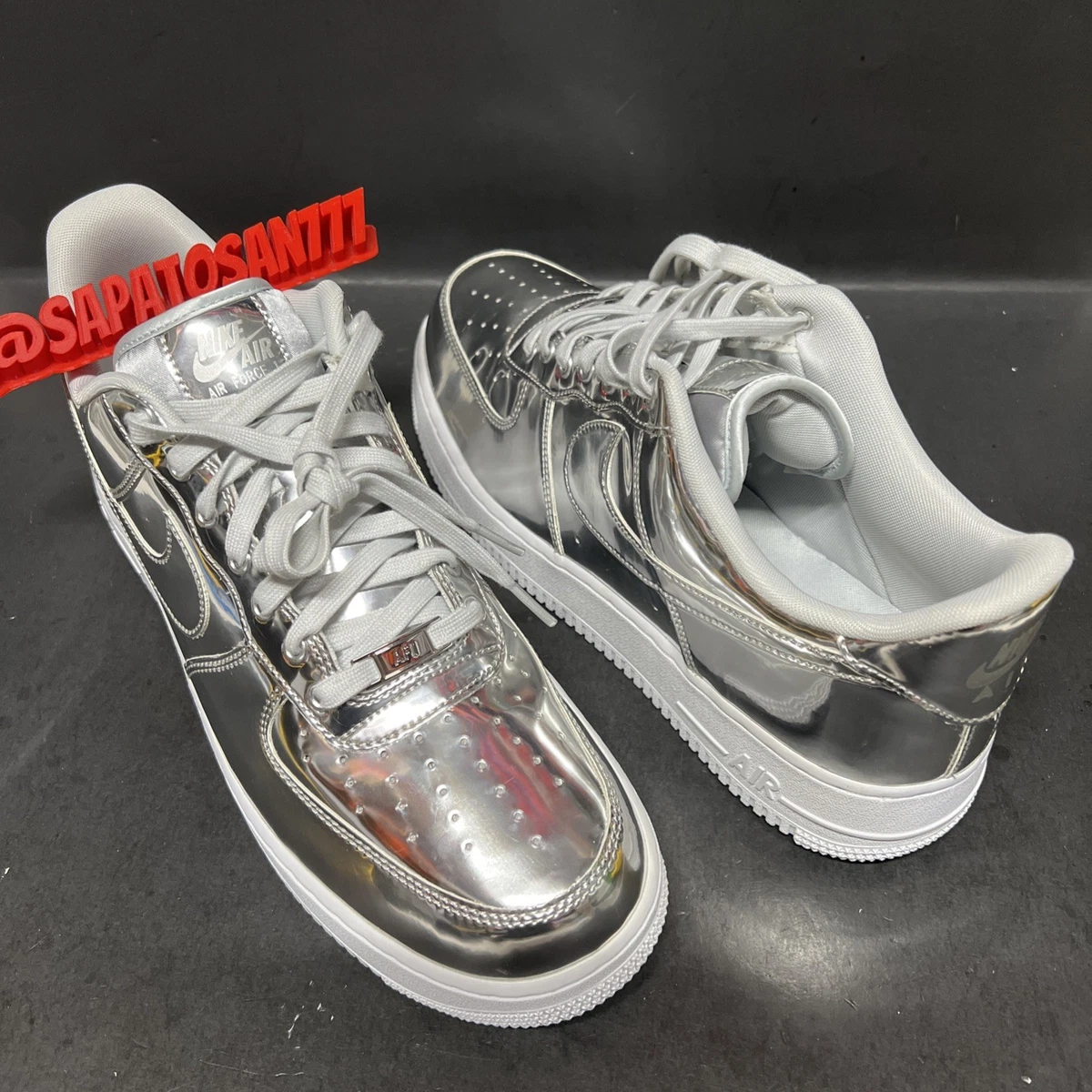 Nike Air Force 1 SP Liquid Metal - Chrome W for sale - eBay