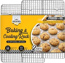 Checkered Chef Cooling Rack for Cooking and Baking - 8” x 11 ¾" Set 8 x 11.75 