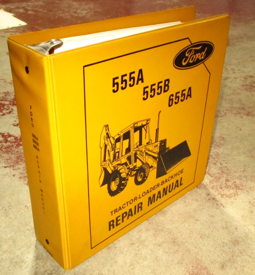 Ford 555A 555B 655A Tractor Cargador Retroexcavadora Taller de Servicio Manual de Reparación ¡ORIGINAL! Foto 2 de 4