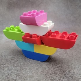 8 DUPLO Lego Bricks Slope Inverted 98224 98252 Toy Kid Preschool Daycare Pretend