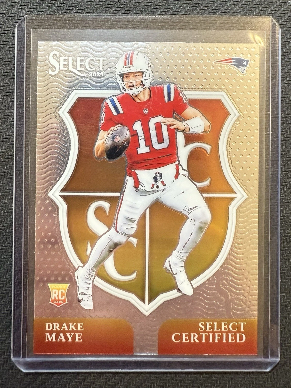 Drake Maye Panini Select Phenomenon #3 Green & Black Snakeskin