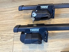 Thule Roof Cross Bars Rack With Locks. For Ext Roof Rail & Gutterless Roof Mount