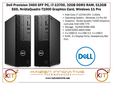 Dell Precision 3460 SFF PC, i7-13700, 32GB DDR5, 512GB SSD, NvidiaQuadro T1000
