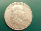 Sharp 1949S Silver Franklin Half Dollar Lower Mintage Free Shipping