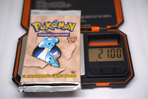 21.00g Pokémon 1st Edition Fossil Booster Pack Factory Sealed Lapras WOTC