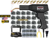 Plastic Welder GUN Kit Soldering Tool Car Bumper Repair Welding Gun 1200 Staples