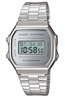 CASIO Iconic Armbanduhr Digital Silberfarben A168WEM-7EF - Bild 1 von 4