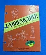 Tim-Mee Toy 1950's color advertising brochure-cowboys Indians army and more