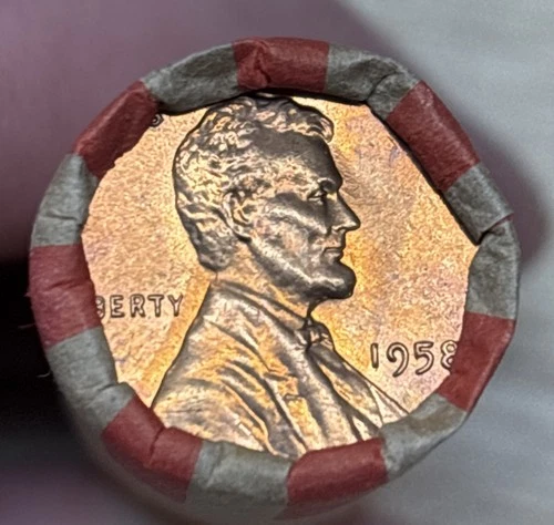 LINCOLN WHEAT CENT ROll 1909-1958 With 1958 BU/AU Wheat Ender (266)