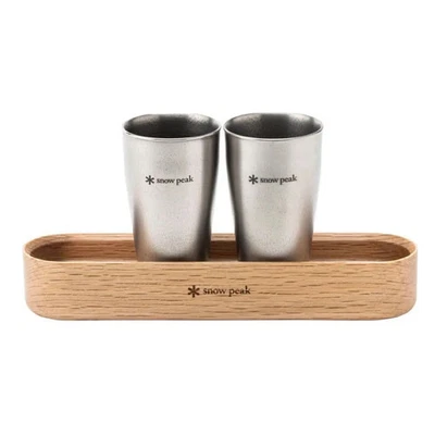 Snow Peak Titanium Shot Glass Duo Set FES-410 2026 Spring Festival Japan Limited - Image 1 of 3