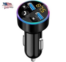 Cargador De Carro Para Celulares Con Blutu Bluetooth Musica Radio FM Llamadas