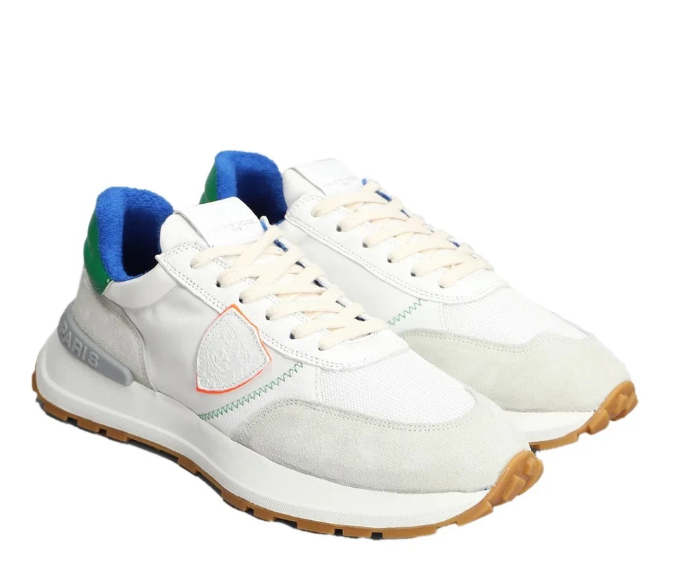 PHILIPPE MODEL ANTIBES LOW MONDIAL SNEAKERS SCARPE UOMO MADE IN ITALY ATLUWP20 - Immagine 2 di 4