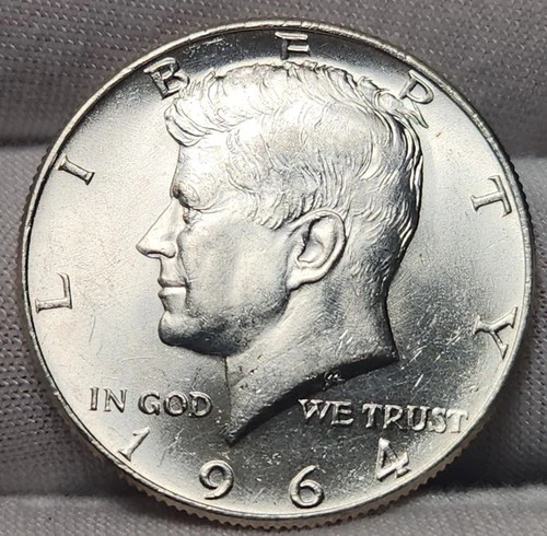 1964 P KENNEDY Half Dollar 90% Silver, Choice Uncirculated, JFK-64p