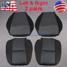 For 2007-2014 Chevy Silverado Chassis Pickup Driver & Passenger Cloth Seat Cover
