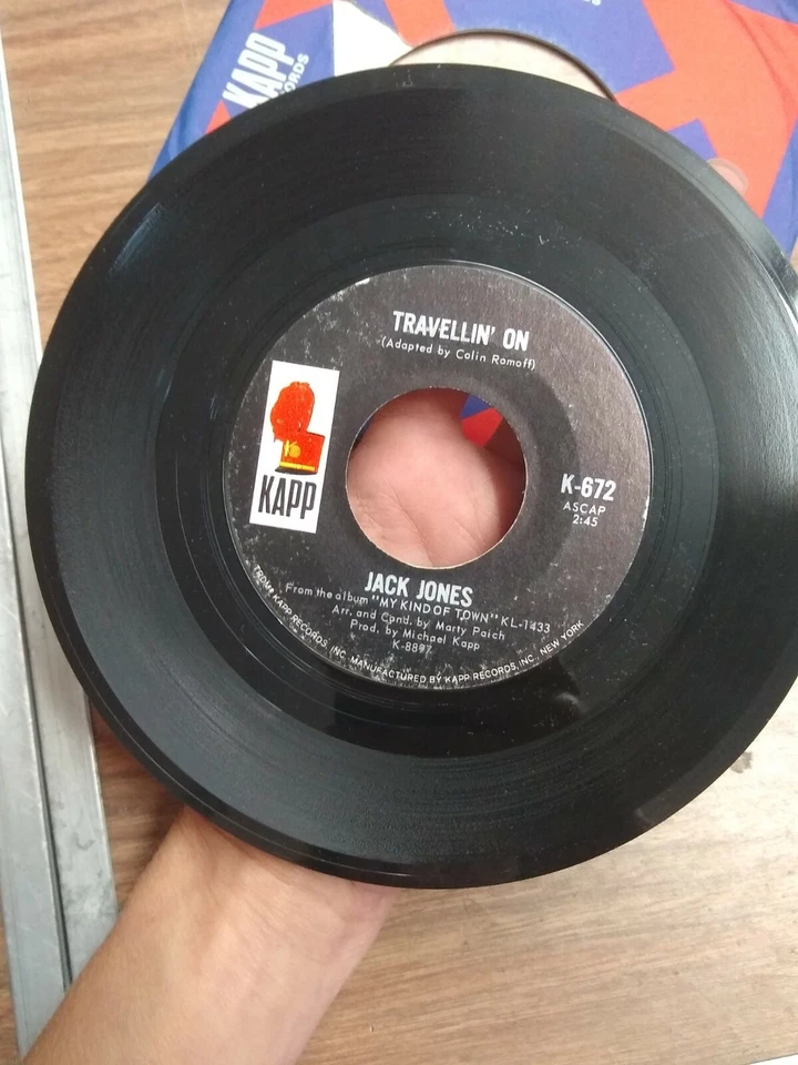 Kapp Records - Jack Jones - Seein' The Right Love Go Wrong/Travellin' On - K-672 - Image 4 of 4