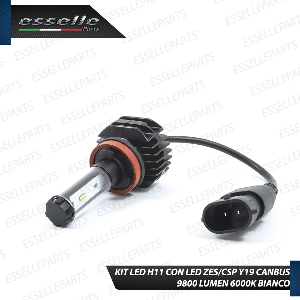 KIT FULL LED H11 6000K CANBUS XENON 9800 LUMEN FENDINEBBIA VW GOLF SPORTSVAN - Immagine 4 di 4