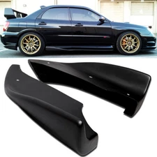 For 05-07 WRX STI CS Style Bottom Line Side Aprons Cap Spoiler Rear Bumper Lip 