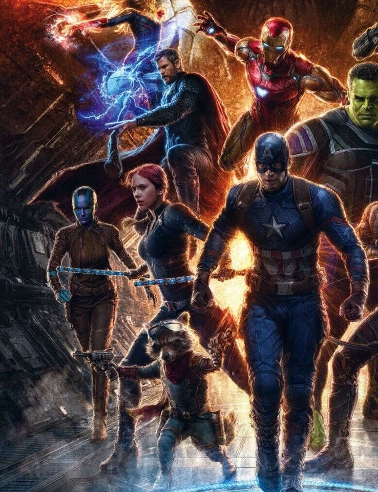 Marvel Papel Pintado 198x279cm Thanos Black Widow Hulk Captain America Mural - Imagen 4 de 4