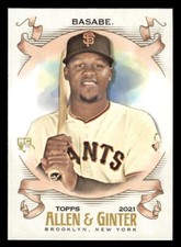 2021 Topps Allen & Ginter Chrome  Luis Basabe #238 San Francisco Giants