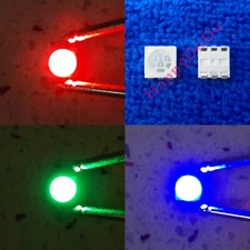 10pcs ~1000pcs RGB Red Green Blue Light Full Tri Color Bright LED SMD 5050 2220