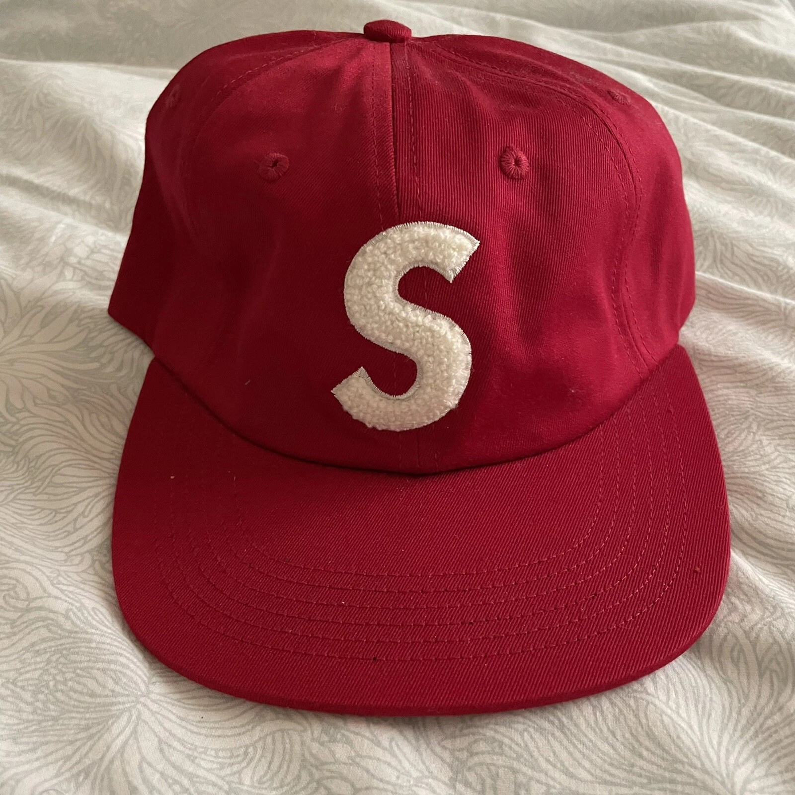 Supreme NYC FW16 S Logo Chenille 6 Panel Hat Authentic New Box