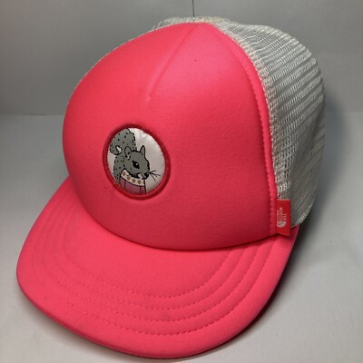 The North Face hat Infant small mesh Trucker hat Strapback Squirrel pink