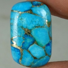 Natural Sky Blue Copper Turquoise Cushion Cab Gemstones 06.90Cts 10x 17x 04mm